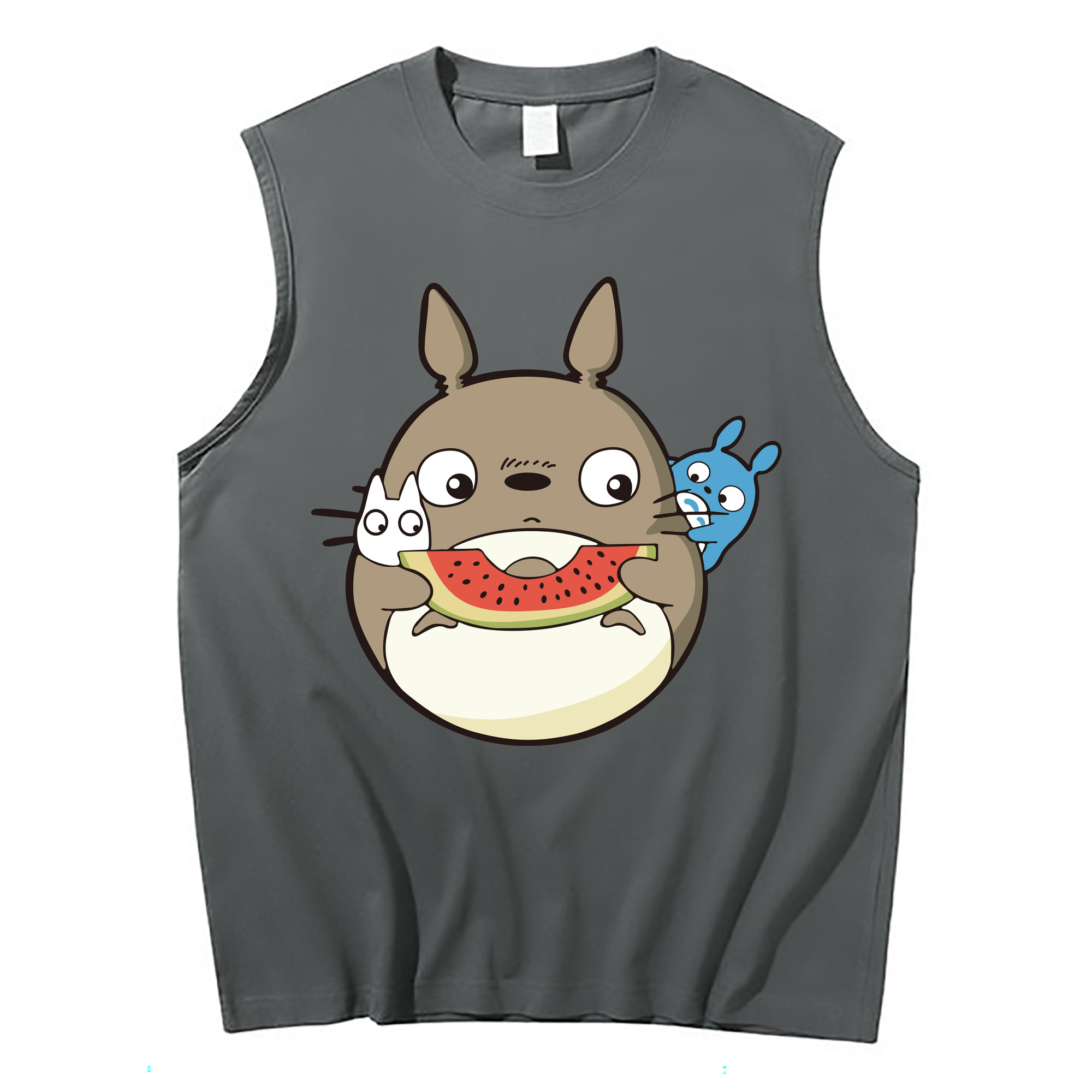 （画像用） となりのトトロ 草壁メイ 草壁サツキ My Neighbor Totoro Satsuki Kusakabe Mei Kusakabe コットン100％タンクトップ（フロントプリント）